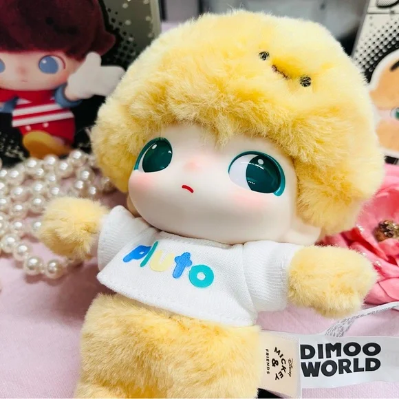 POPMART x DIMOO WORLD × DISNEY Vinyl Plush Keychain - PLUTO - OPEN BOX/BAG
